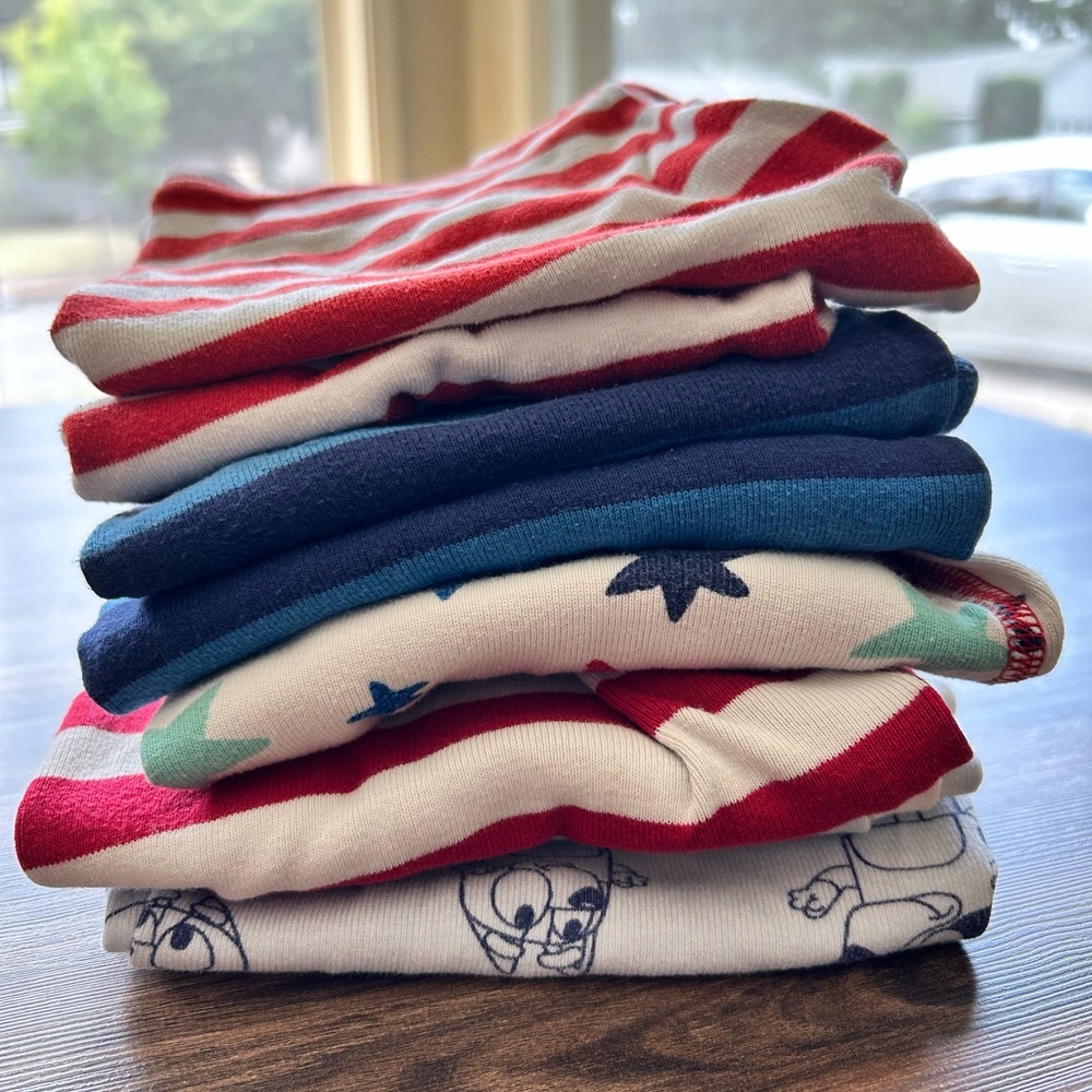 Lot of four hanna Anderson gap pjs. Boys short sets size 8 GUC